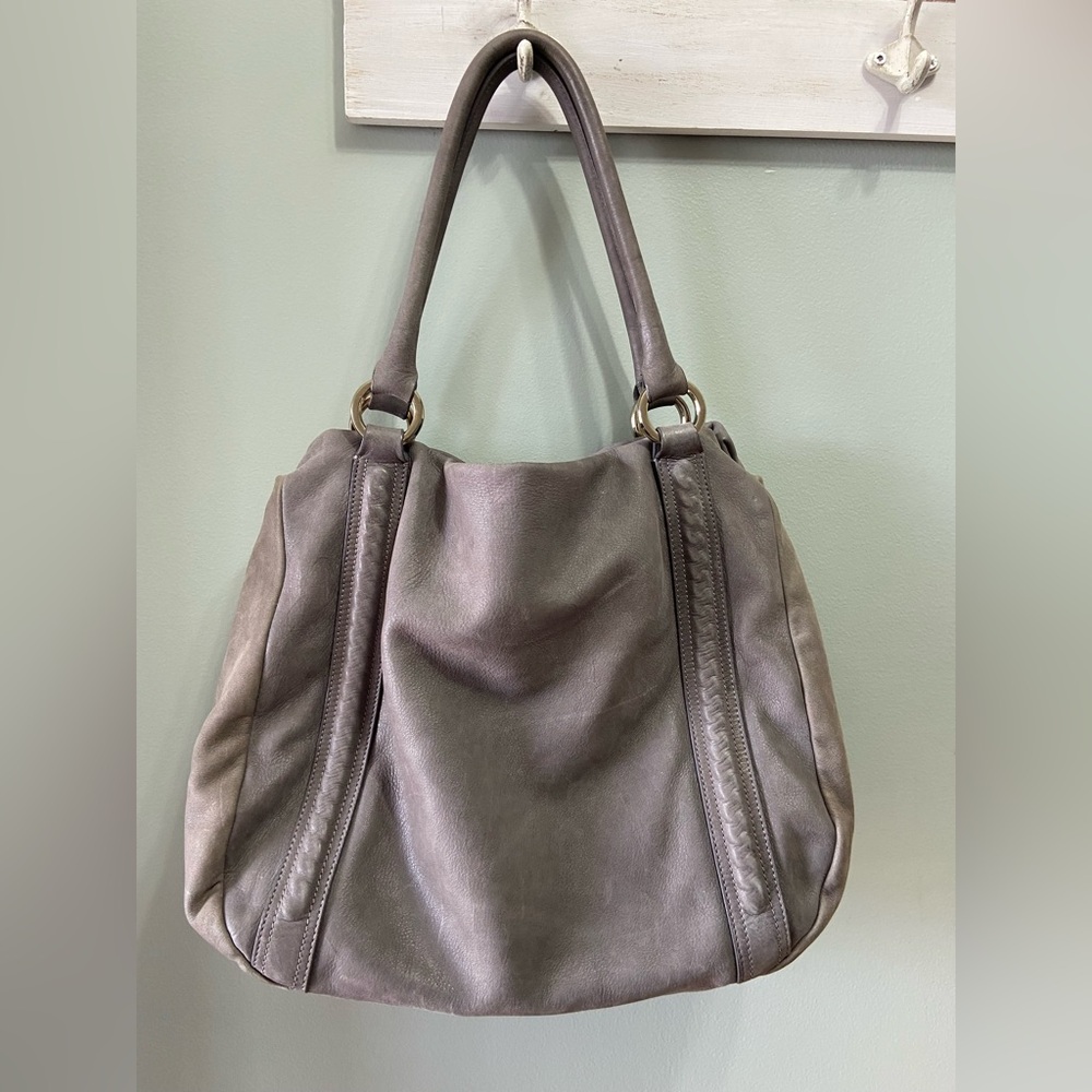 Coccinelle Leather Suede Shoulder Bag with Dust Bag